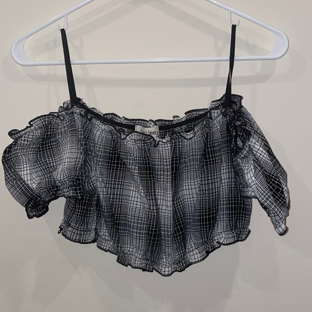 Plaid crop top